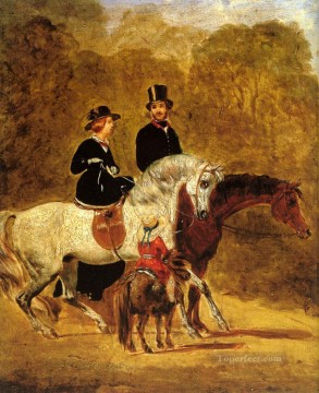 horse cats Painting - Sketch Of Queen Victoria Herring Snr John Frederick horse